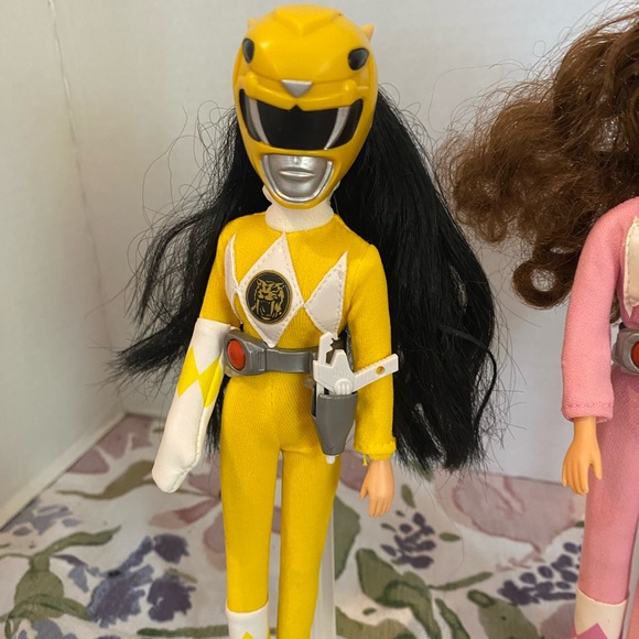 Rare vintage 1994 Power Rangers for girls dolls pink yellow Kimberly and Trini - Picture 7 of 10